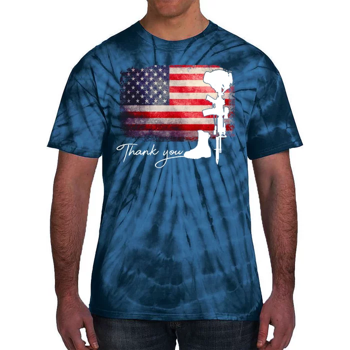 Thank You Veterans Memorial Day Tie-Dye T-Shirt