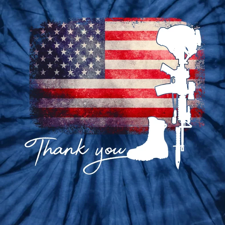 Thank You Veterans Memorial Day Tie-Dye T-Shirt