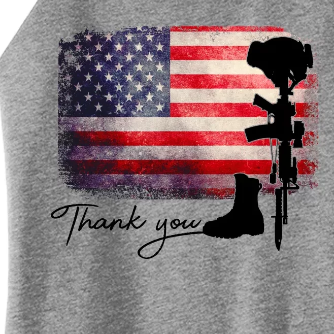 Thank You Veterans Memorial Day Women’s Perfect Tri Rocker Tank