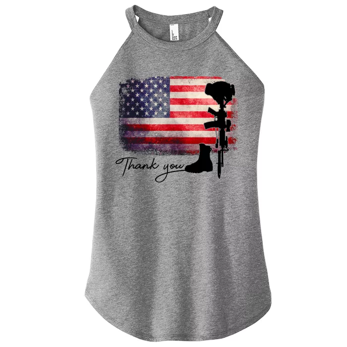 Thank You Veterans Memorial Day Women’s Perfect Tri Rocker Tank