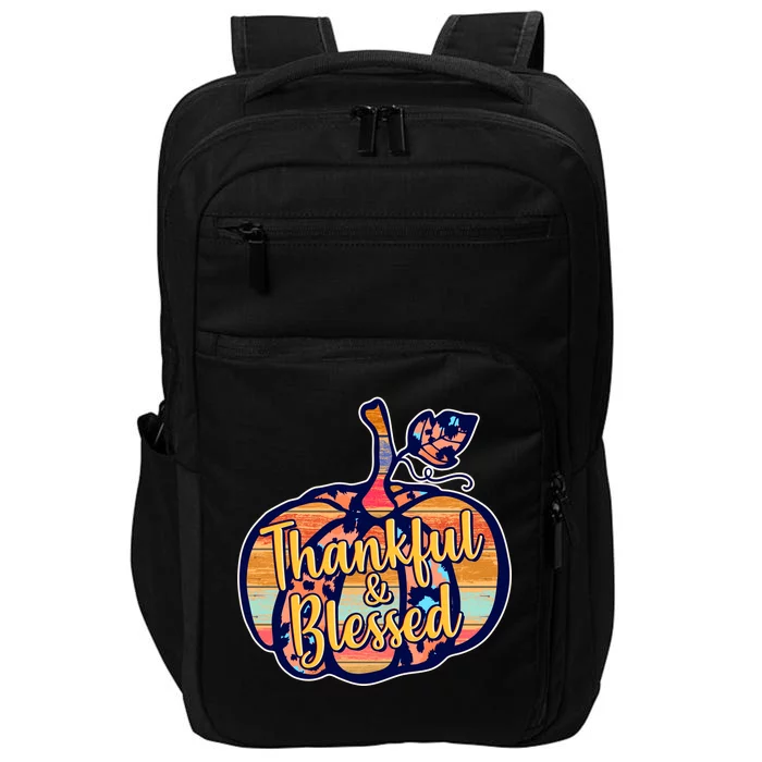 Thankful & Blessed Fashion Pumpkin Impact Tech Backpack