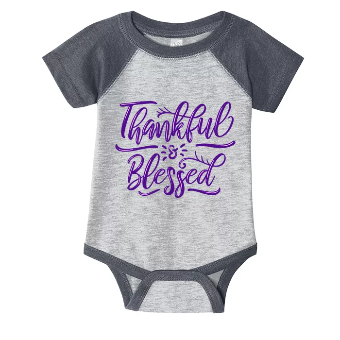 Thankful And Blessed Infant Baby Jersey Bodysuit