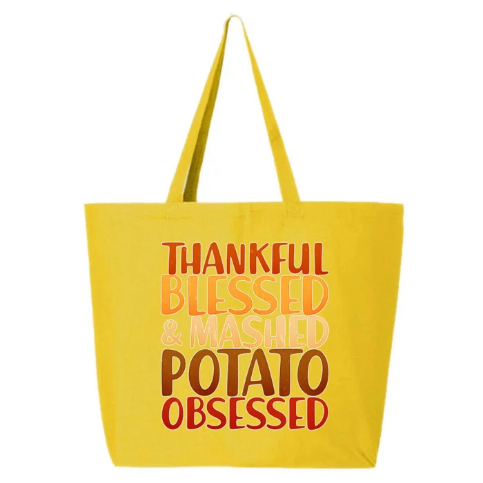 Thankful Blessed Mashed Potato Obsessed 25L Jumbo Tote