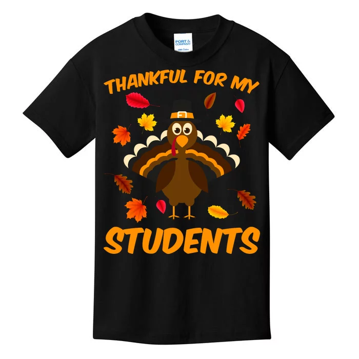 Thankful For My Students Kids T-Shirt