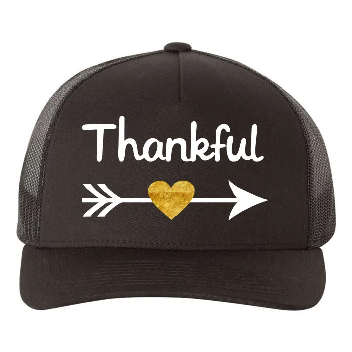 Thankful Golden Heart Yupoong Adult 5-Panel Trucker Hat