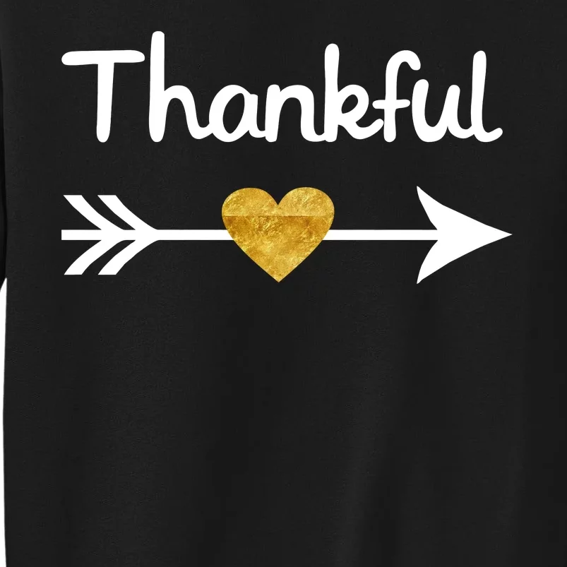 Thankful Golden Heart Tall Sweatshirt