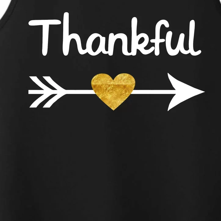 Thankful Golden Heart Performance Tank