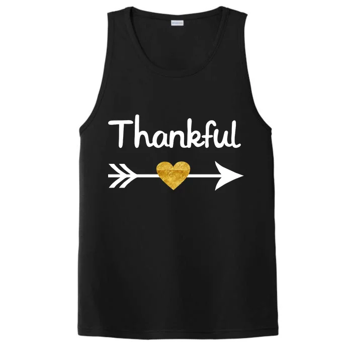 Thankful Golden Heart Performance Tank