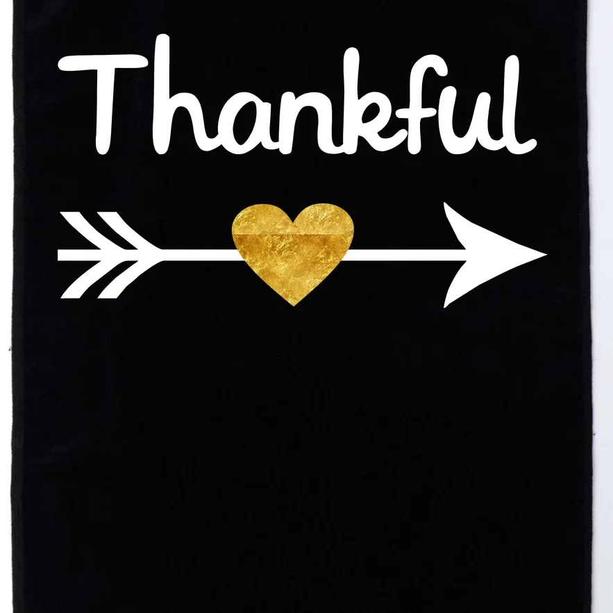 Thankful Golden Heart Platinum Collection Golf Towel