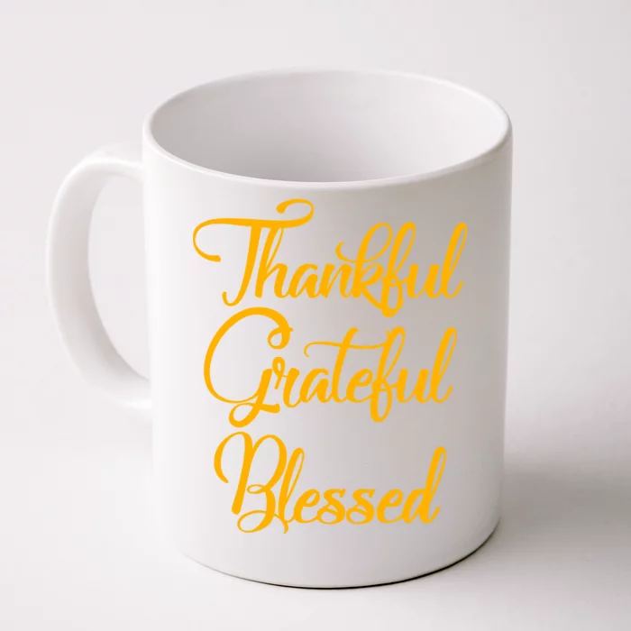 Thankful grateful blessed mug