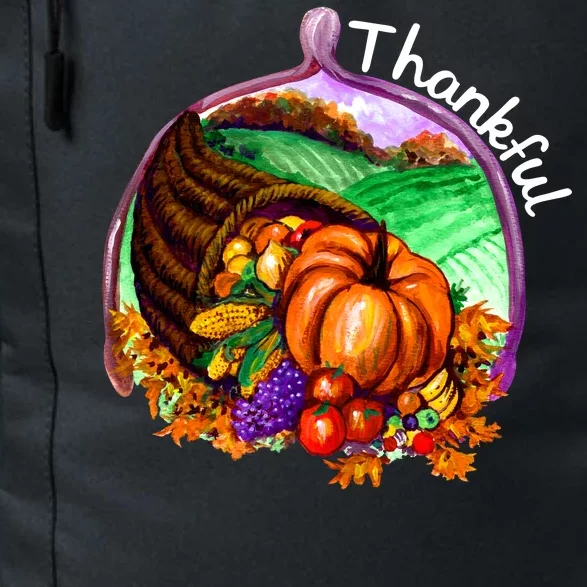 Thankful Pumpkin Fall Thanksgiving Daily Commute Backpack