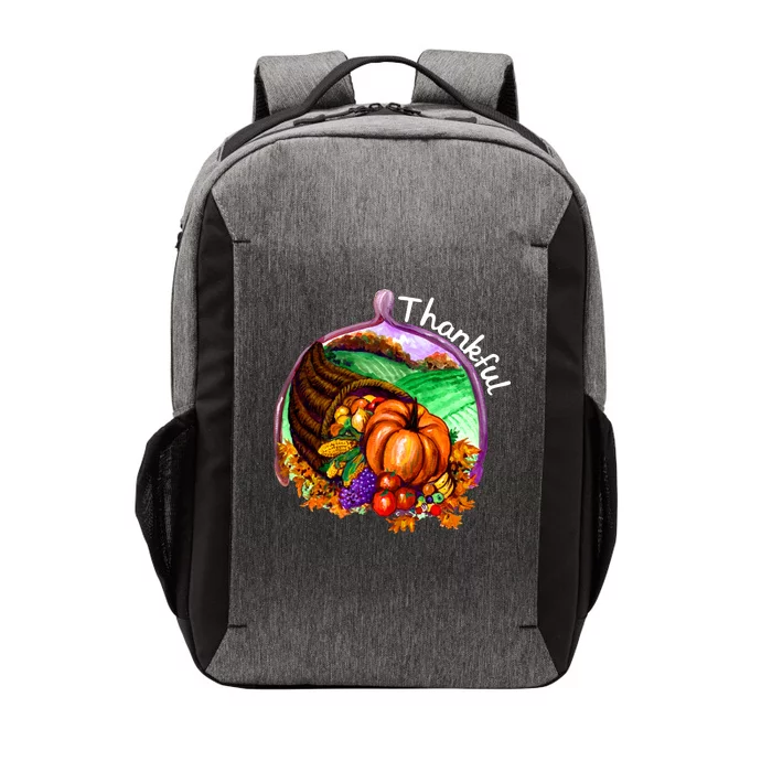 Thankful Pumpkin Fall Thanksgiving Vector Backpack