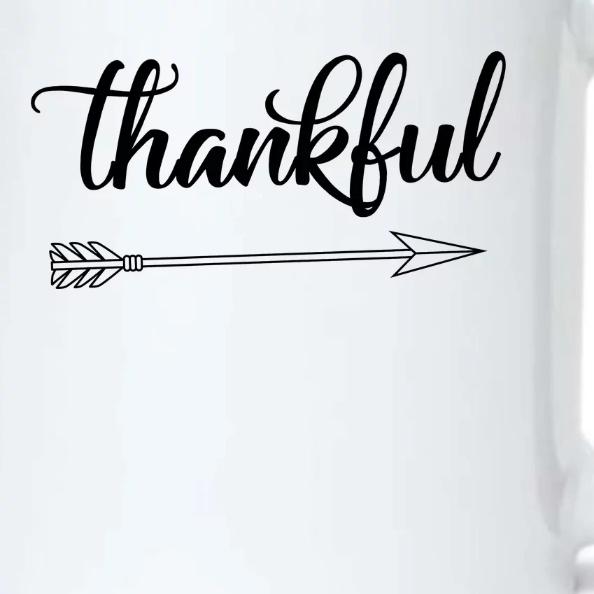 Thankful Thanksgiving Day Black Color Changing Mug