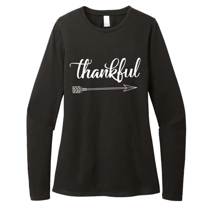 Thankful Thanksgiving Day Womens CVC Long Sleeve Shirt