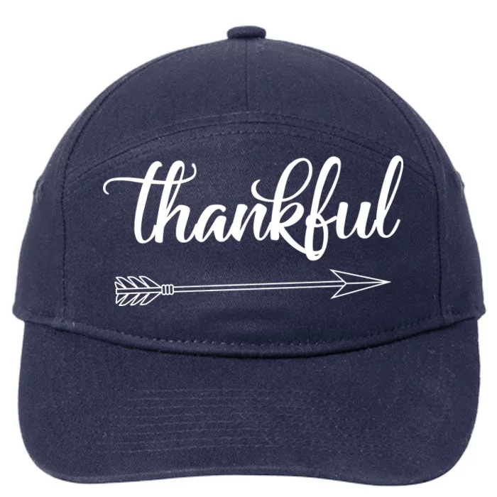 Thankful Thanksgiving Day 7-Panel Snapback Hat