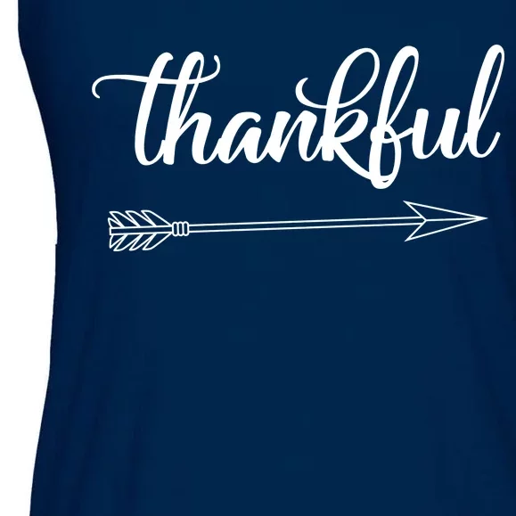 Thankful Thanksgiving Day Ladies Essential Flowy Tank