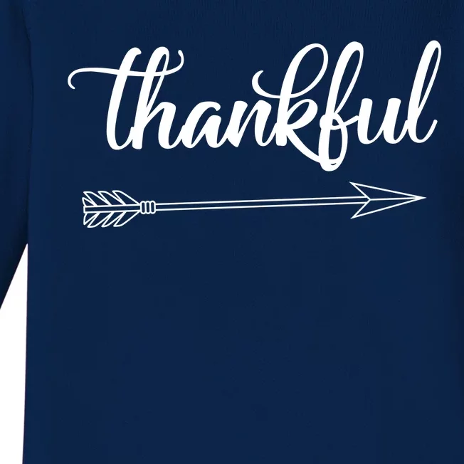 Thankful Thanksgiving Day Baby Long Sleeve Bodysuit