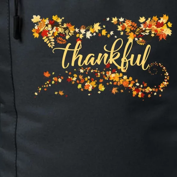 Thankful Thanksgiving Fall Autumn Leaves Daily Commute Backpack