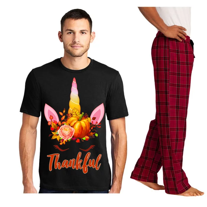 Thankful Unicorn Autumn Pajama Set