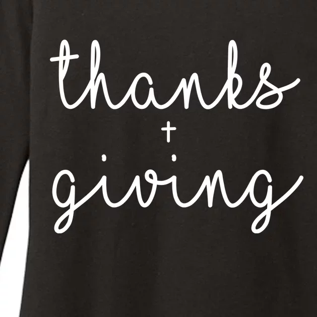 Thanks Plus Giving Cute Thanksgiving Womens CVC Long Sleeve Shirt