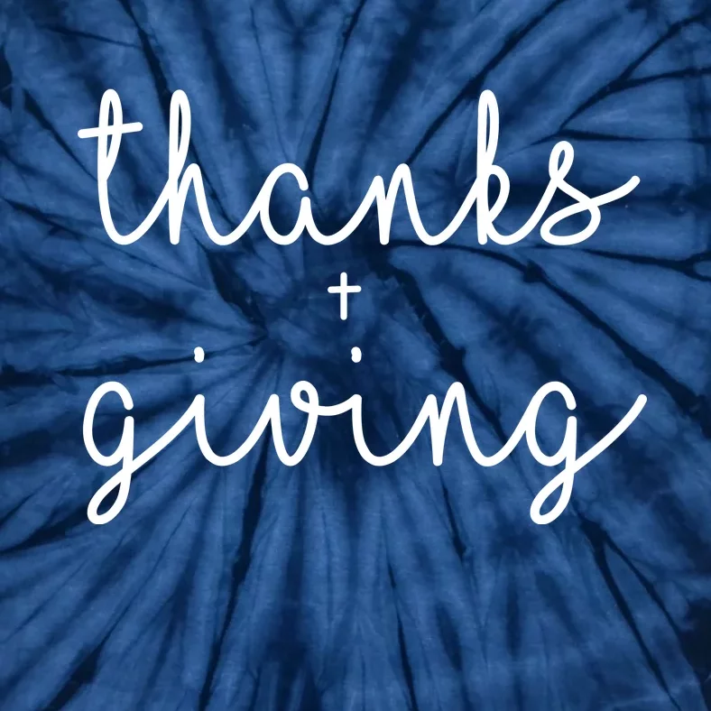 Thanks Plus Giving Cute Thanksgiving Tie-Dye T-Shirt