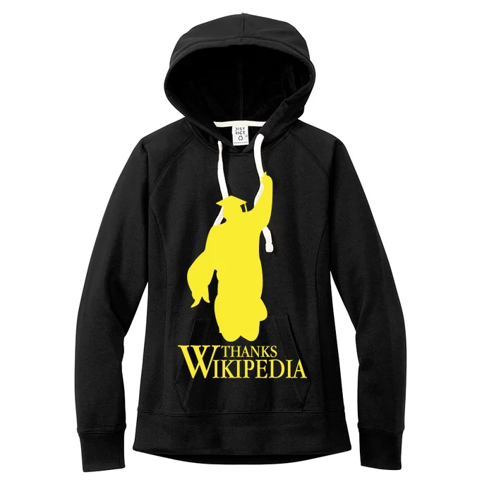 Thanks Wikipedia Women's Fleece Hoodie