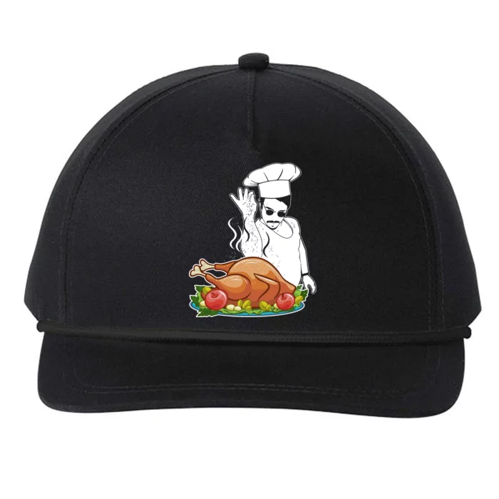 Thanksgiving  Turkey BAE Snapback Five-Panel Rope Hat