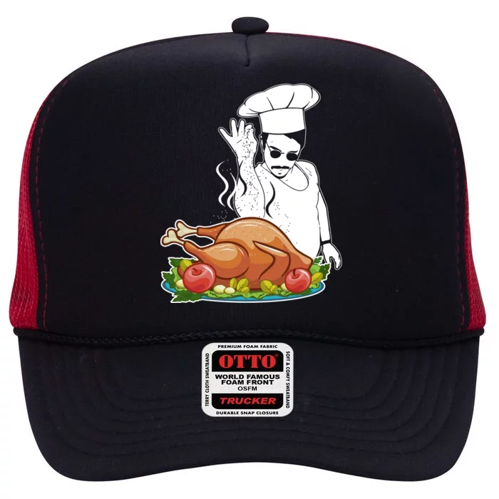 Thanksgiving  Turkey BAE High Crown Mesh Trucker Hat