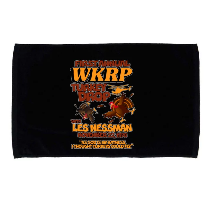 Thanksgiving 1st Annual WKRP Turkey Drop Microfiber Hand Towel