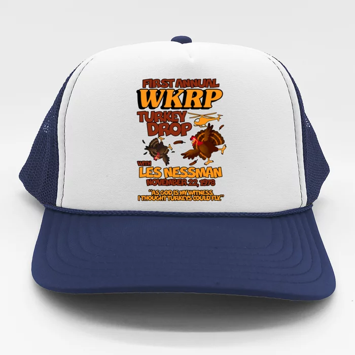 Thanksgiving 1st Annual WKRP Turkey Drop Trucker Hat