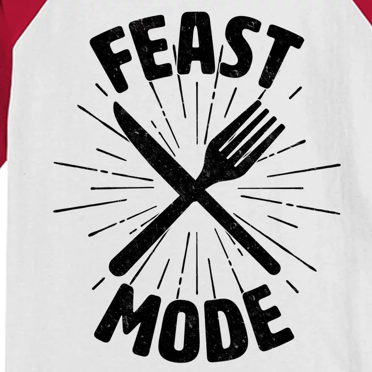 Thanksgiving And Christmas Feast Mode Kids Colorblock Raglan Jersey