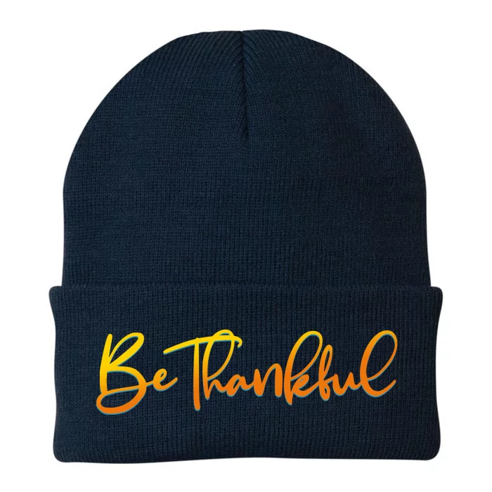 Thanksgiving Be Thankful Knit Cap Winter Beanie