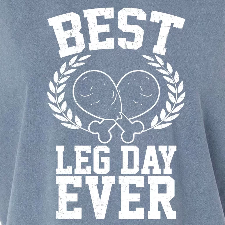 Thanksgiving Best Leg Day Ever Garment-Dyed Women's Muscle Tee