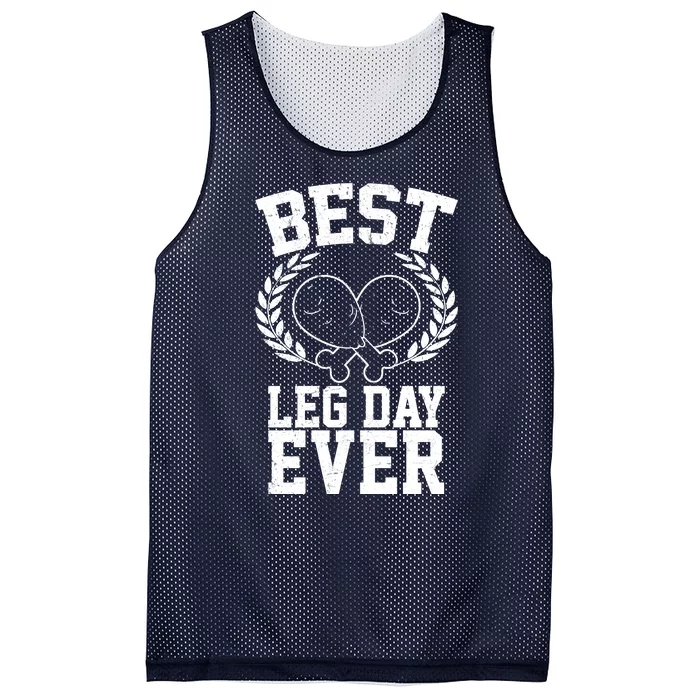 Thanksgiving Best Leg Day Ever Mesh Reversible Basketball Jersey Tank