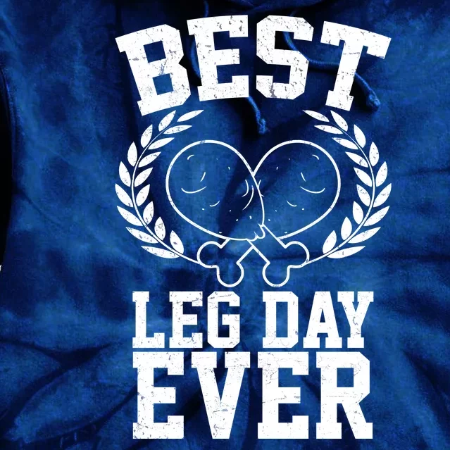 Thanksgiving Best Leg Day Ever Tie Dye Hoodie