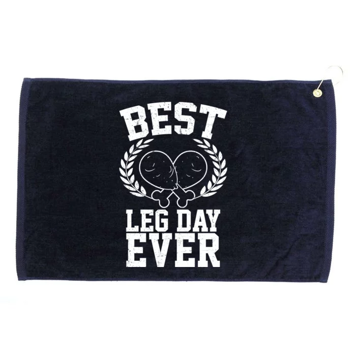 Thanksgiving Best Leg Day Ever Grommeted Golf Towel