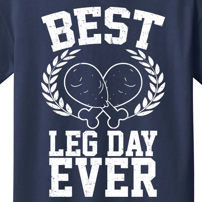 Thanksgiving Best Leg Day Ever Kids T-Shirt