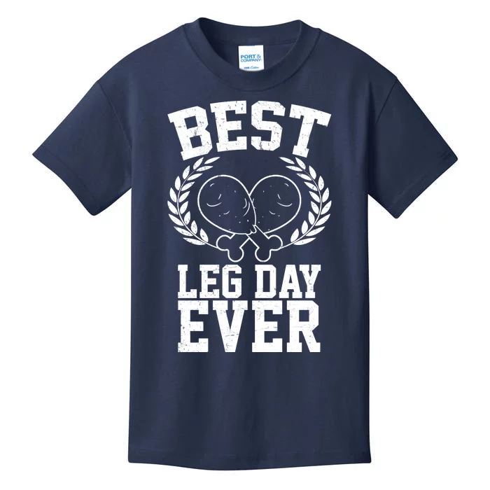 Thanksgiving Best Leg Day Ever Kids T-Shirt