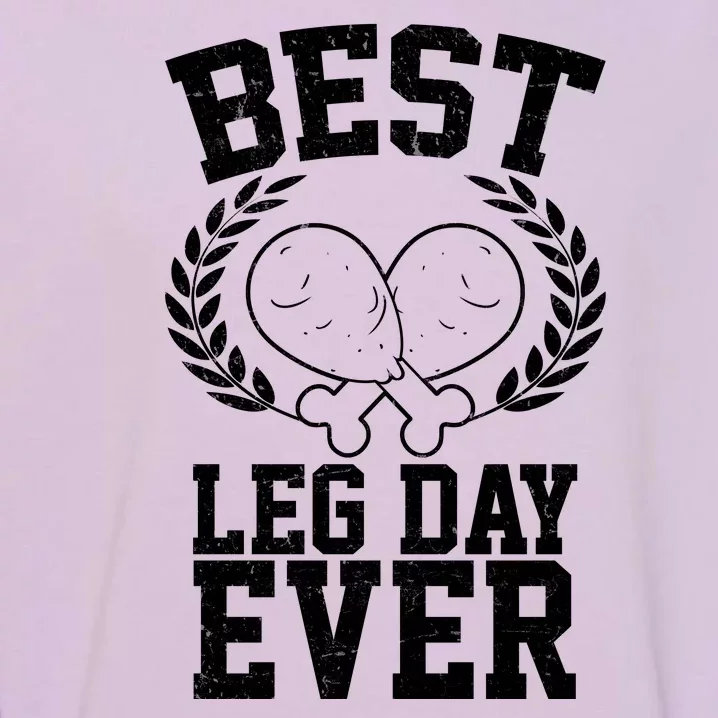 Thanksgiving Best Leg Day Ever Garment-Dyed Sweatshirt