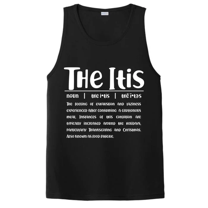 Thanksgiving Christmas The Itis Performance Tank