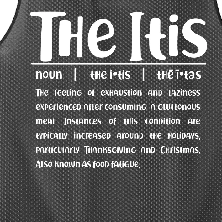 Thanksgiving Christmas The Itis Mesh Reversible Basketball Jersey Tank