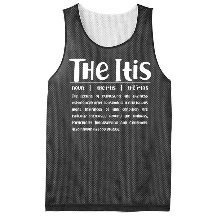 Thanksgiving Christmas The Itis Mesh Reversible Basketball Jersey Tank