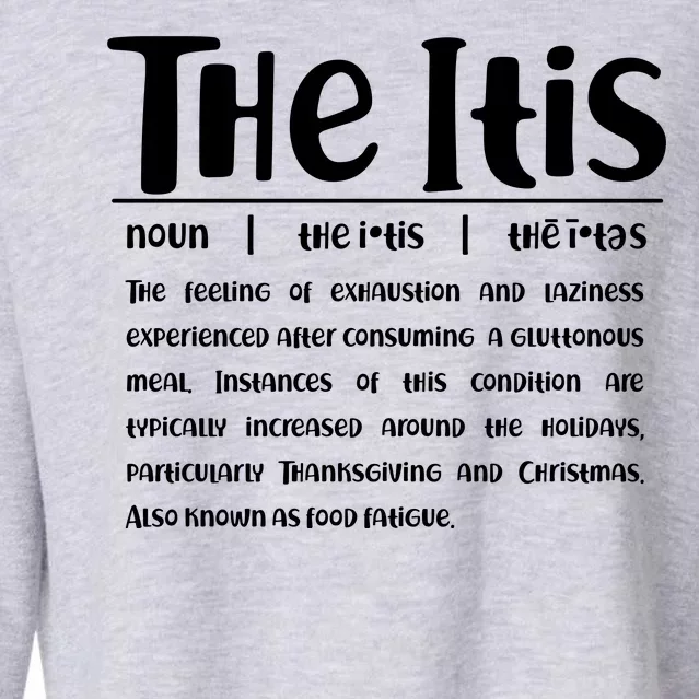 Thanksgiving Christmas The Itis Cropped Pullover Crew