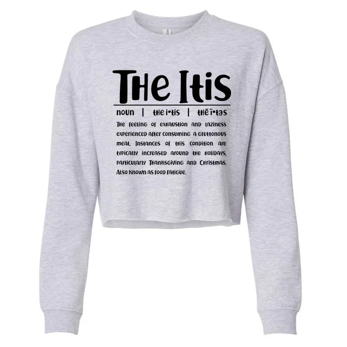 Thanksgiving Christmas The Itis Cropped Pullover Crew