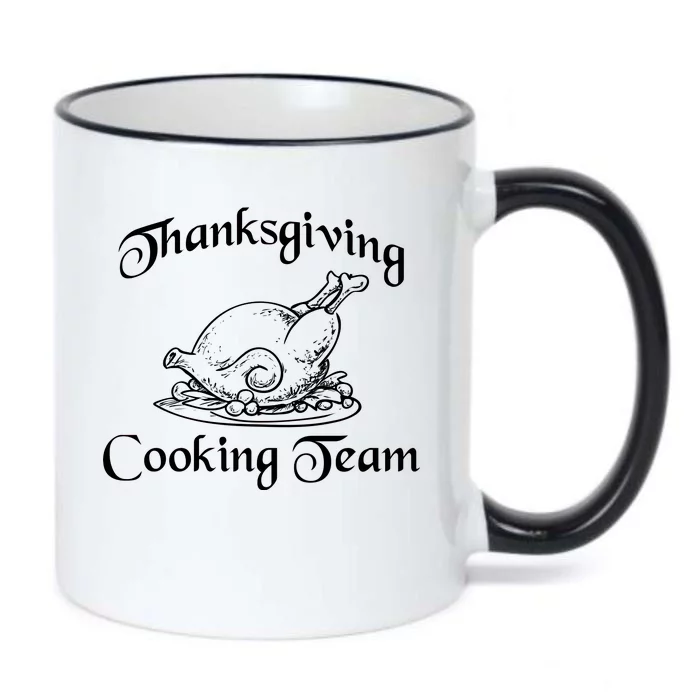 Thanksgiving Cooking Team Black Color Changing Mug