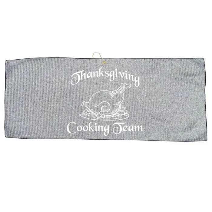 Thanksgiving Cooking Team Large Microfiber Waffle Golf Towel