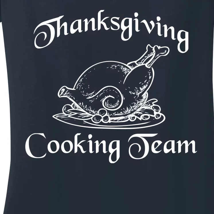 Thanksgiving Cooking Team Women's V-Neck T-Shirt