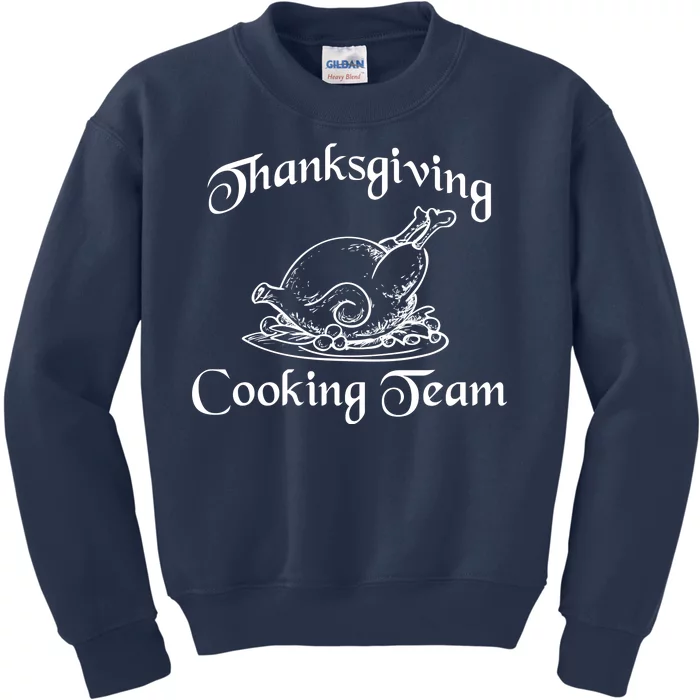 Thanksgiving Cooking Team Kids Sweatshirt