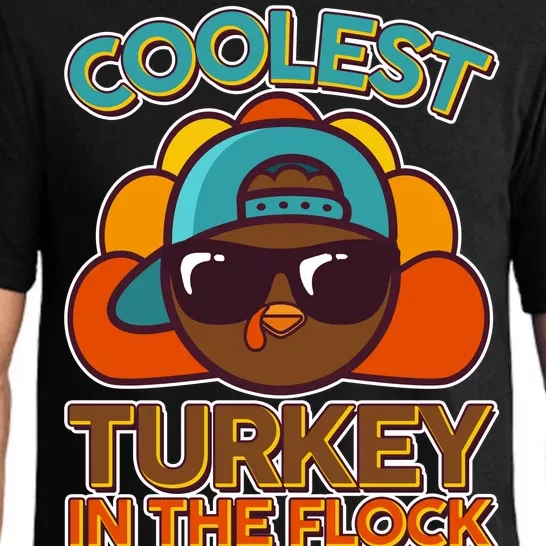 Thanksgiving Coolest Turkey In The Flock Pajama Set