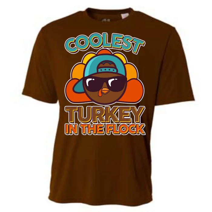 Thanksgiving Coolest Turkey In The Flock Cooling Performance Crew T-Shirt